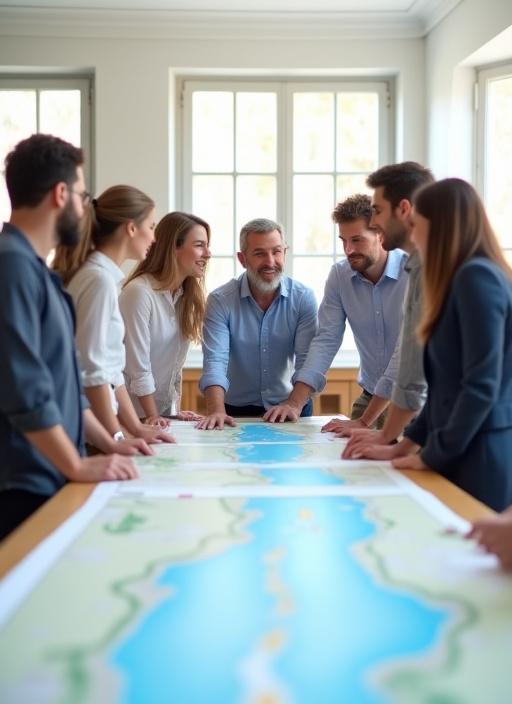 Il team di RivelloViaggi al lavoro nell'ufficio di Roma